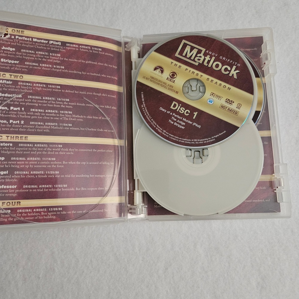 Matlock Seasons 1-8 DVD Set Andy Griffith Legal Drama Series Multi-Color 8pk - Picture 3 of 16